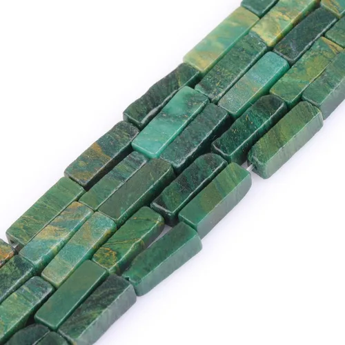 Vista 33 de GEM-Inside - Cubo cuadrado de piedra de larvikita negra natural de 0.157 x 0.512 in, columna cuboidea, cuentas de chakra para fabricación de joyas