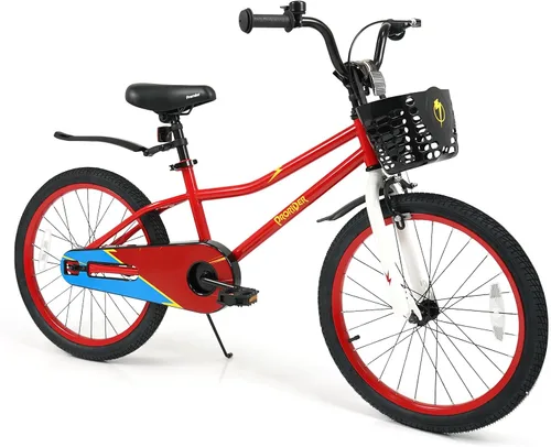 Vista 18 de BABY JOY Bicicleta para niños, 12, 14, 16, 18, 20 pulgadas, bicicletas para niños y niñas, adolescentes de 3 a 8 años o más con ruedas
