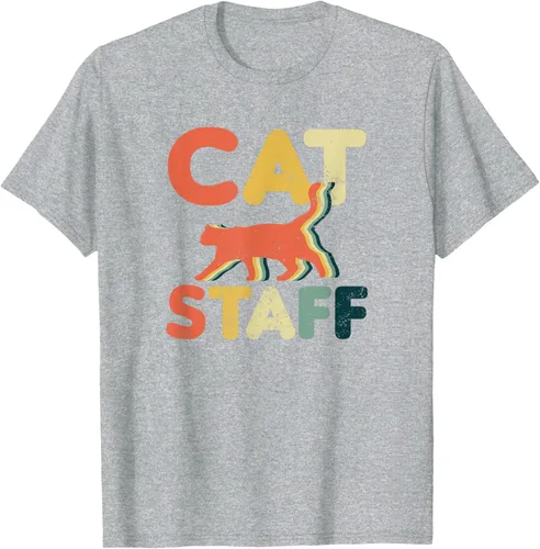 Vista 35 de Cat Servant Design Vintage Retro Staff Gift T-Shirt for Men Women