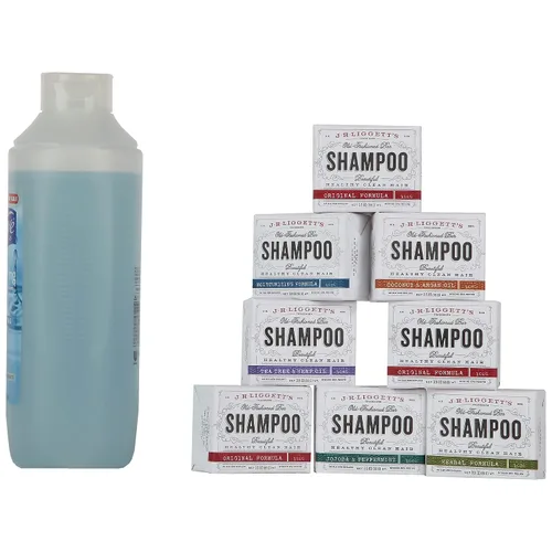 Vista 5 de J.R.LIGGETT'S - Mini barra de champú muestreador, juego variado de 6 paquetes totalmente naturales, las seis fórmulas, limpiador sólido