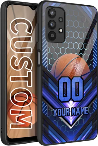 Vista 20 de Funda de goma personalizada con diseño de bandera de Estados Unidos para Galaxy A16/A15/A25/A14/A54/A53/ A03S/A02S América Fuego
