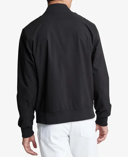 Vista 2 de Calvin Klein Chaqueta bomber con cremallera con logotipo mate para hombre