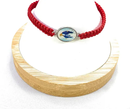 Vista 4 de Pulsera Roja De La Virgen Milagrosa de Nuestra Señora de la Milagrosa