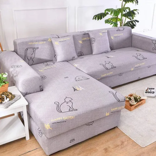 Vista 30 de IMYOGI Fundas de sofá de alta elasticidad, funda de sofá elástica con patrón de elastano, fundas de sofá de dos plazas, 1 pieza, protector de perro