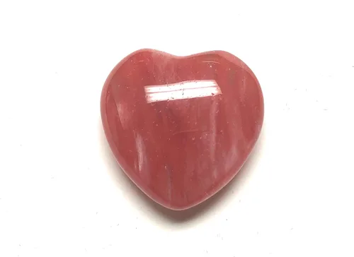 Vista 11 de Amatista 30MM pulido Worry Stone Puff Heart and Velvet Pouch