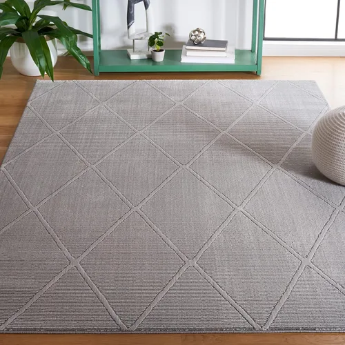 Vista 22 de SAFAVIEH - Alfombra de colección Revive, 9' x 12', beige, diseño enrejado, no se desprende y de fácil cuidado, ideal para áreas de alto tráfico