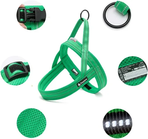 Vista 4 de WINHYEPET True Love TLH5811 - Arnés de nailon para perros, cómodo y ajustable, de fácil control, adecuado para perros pequeños, medianos y grandes