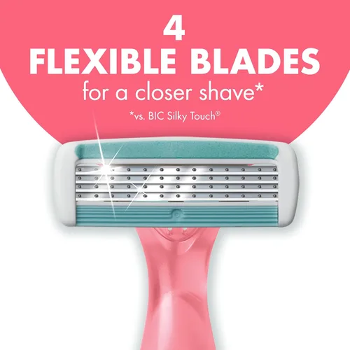 Vista 8 de BIC Soleil Escape - Maquinillas de afeitar desechables perfumadas para mujer, 4 cuchillas, afeitado cómodo, mango con aroma cítrico para mujer, 4