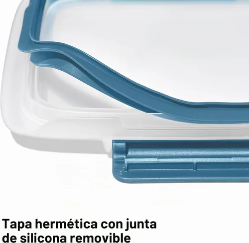 Vista 7 de OXO Good Grips Prep and Go - Juego de contenedores (10 unidades), color azul océano