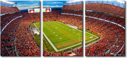 Vista 50 de TUMOVO MetLife Stadium - Decoración de pared de Nueva York, 3 piezas, lienzo, arte de pared para decoración del hogar, juegos de fútbol americano