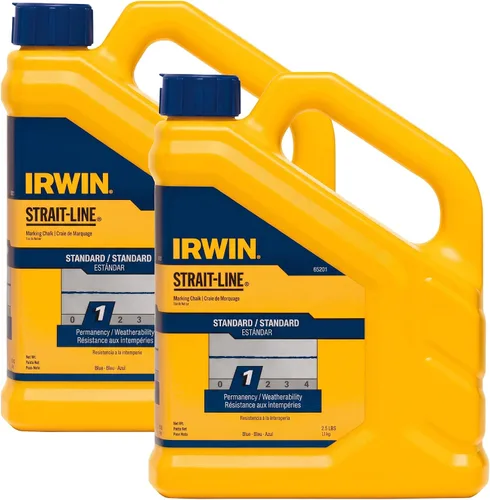 Vista 3 de IRWIN Tools STRAIT-LINE 65201 - Tiza de marcado estándar, 2.5 libras, azul (65201)
