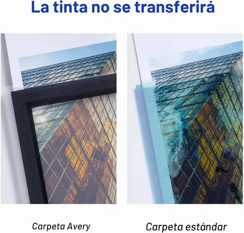 Vista 9 de Avery Flexi-View - Carpeta de 3 anillas, anillos redondos de 1/2 pulgada, 1 carpeta azul marino (15766)