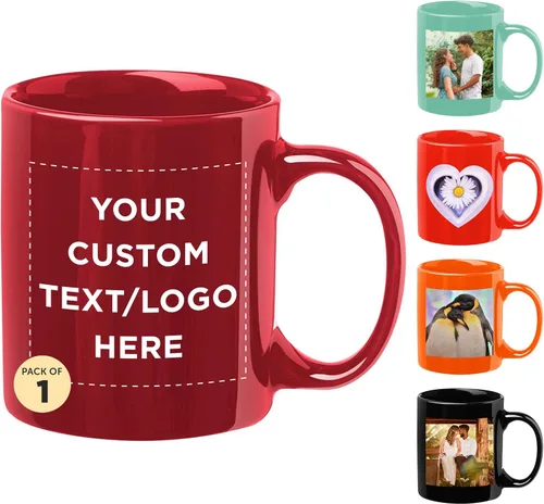 Vista 20 de Tazas de café de cerámica personalizadas para el Día del Padre, 11 onzas, juego de 10/50/100, paquete personalizado a granel, juego de tazas de café