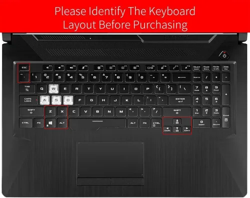 Vista 2 de Funda de teclado para ASUS TUF Gaming F15 FX506LH / TUF Gaming A15 TUF506IU-ES74 TUF506IV-AS76 FA506IH-AS53, ASUS TUF-F17 A17 TUF706IU FX706LI-ES53