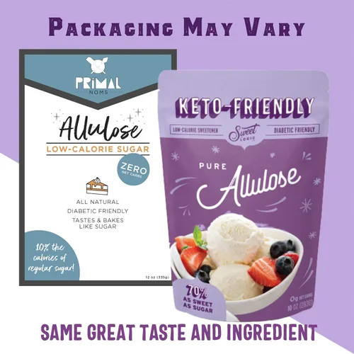 Vista 3 de Sweet Logic Mezcla para Hornear Keto - Alulosa Pura - Sin Gluten - Sin Lácteos - Apto para Diabéticos Todo Natural - Alulosa - Stevia - Bajo