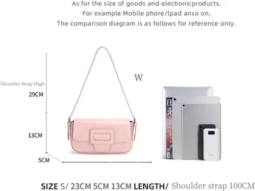 Vista 4 de Bolso de hombro pequeño para mujer, bolso pequeño de mano, bolso de mano