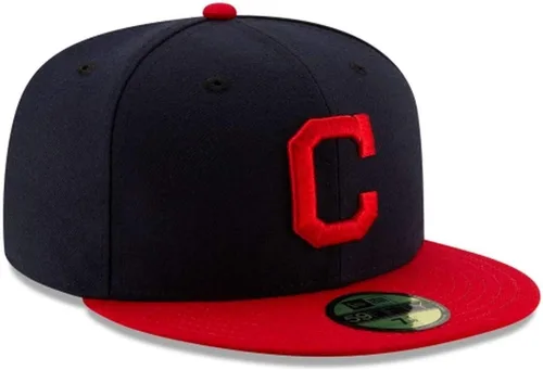 Vista 3 de New Era 59Fifty - Gorra auténtica de los Cleveland Indians, color azul marino