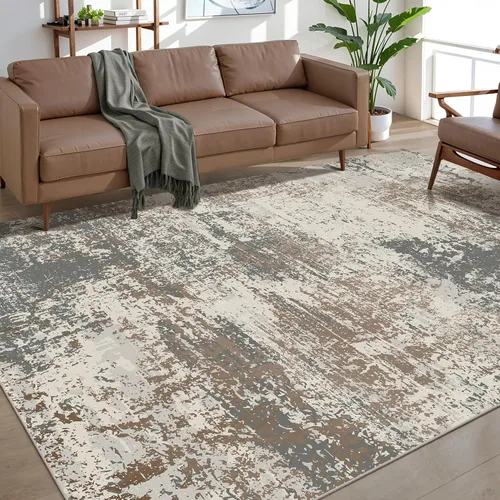 Vista 50 de Ciicool Alfombra moderna abstracta de 2 x 3 pulgadas, lavable, pequeña, antideslizante, de pelo bajo, alfombra de entrada plegable para cocina