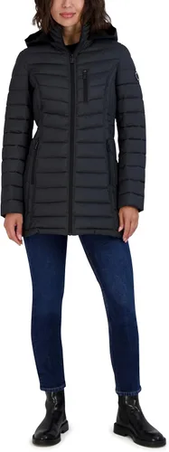Vista 5 de Nautica Women's 34 Midweight Stretch Puffer Jacket with Hood