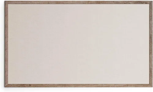Vista 8 de U Brands - Tablón de anuncios de lino, de corcho de lino, 23 x 35 pulgadas, marco de madera rústica (4891U00-01)
