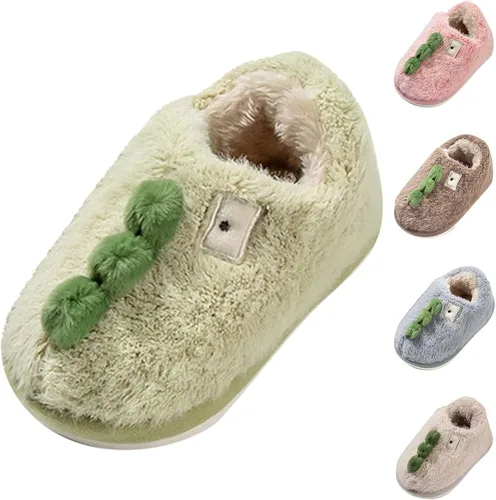 Vista 3 de Little Girl Slippers 1 Fashion Cute Autumn and Winter Boys and Girls Slippers Flat Bottom Wide Girls Sandals