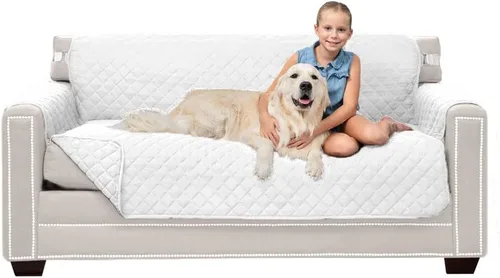 Vista 75 de Sofa Shield - Funda para sofá Loveseat con correa patentada, protector de cojín, funda reversible diseñada en EE. UU. resistente a manchas