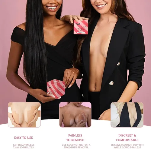 Vista 2 de Boob Tape, 3 Inches Extra-Wide Boobytape Breast Lift Tape