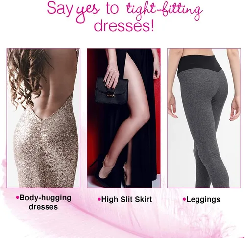 Vista 4 de Hollywood Fashion Secrets, Reusable, Skip the Line Adhesive Thong