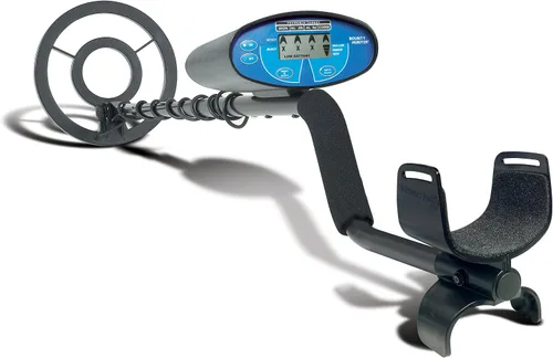 Vista 3 de Bounty Hunter QSIGWP Quick Silver Detector de metales con puntero y bolsa de transporte Bounty Negro