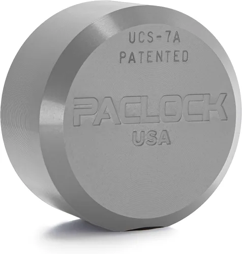 Vista 13 de PACLOCK's 7-Series Flat Back Puck w/Tapped Holes, High Security Rotating Disc, Manufacturer-Controlled Key Assigning, Exclusive Key Number, U-Pick!