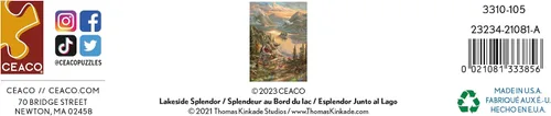 Vista 7 de Ceaco - Thomas Kinkade - Lakeside Splendor - Rompecabezas de 1000 piezas