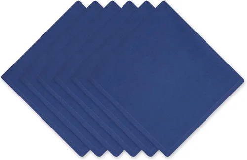 Vista 38 de DII - Juego de servilletas de colección sólida, 20x20 pulgadas, Azul ancla, 6