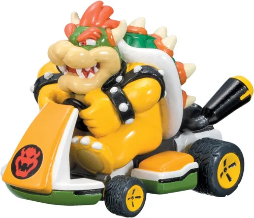 Vista 7 de TOMY Mario Kart Pull Back Racers - Juguetes de Mario de Nintendo que incluyen Mario, Luigi, Wario, Princesa Peach, Bowser, Toad y Yoshi - 10