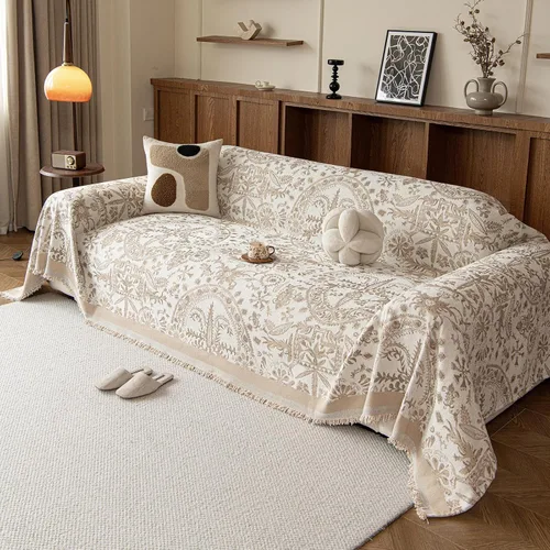 Vista 75 de ROOMLIFE Funda de sofá con estampado de leopardo para sofá de 3 plazas, lavable, protector de muebles para perros, funda de sofá suave