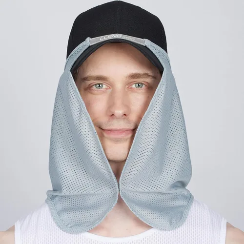 Vista 7 de Sombrero de sol de malla de enfriamiento Escudo Cuello Cortina Transpirable Guardia Polainas Protección UV Unisex Hombres Mujeres Cubierta facial
