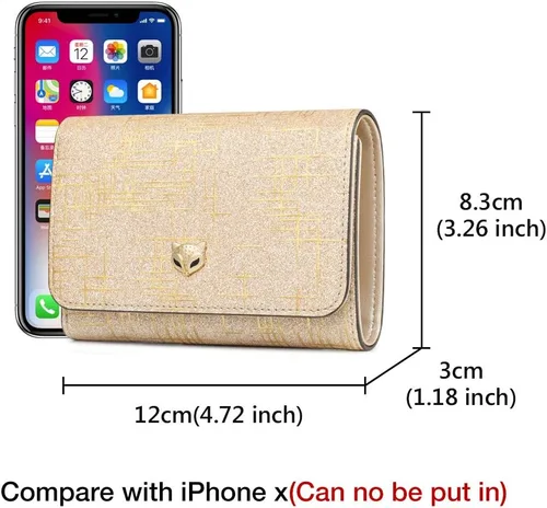 Vista 3 de FOXER - Cartera de piel para mujer con bolsillo para monedas