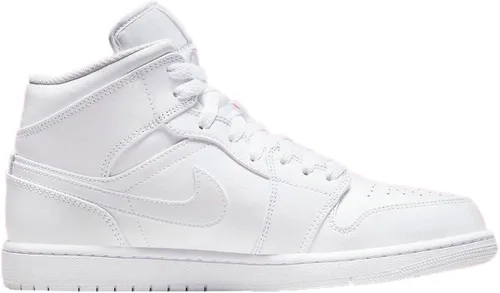 Vista 2 de Men's Jordan 1 Mid WhiteWhite-White (554724 136)
