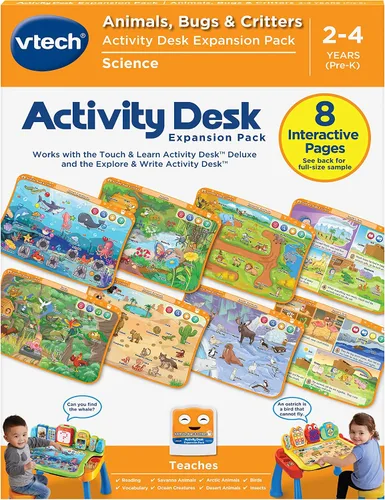 Vista 12 de VTech Escritorio de Actividades Deluxe Toca y Aprende Paquete de Expansión - Prepárate para Preescolar Prepárate para el preescolar