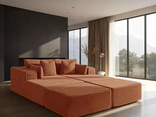 Vista 18 de Sofá modular de gran tamaño de 108 pulgadas, cómodo sofá deshuesado en forma de U para sala de estar, asientos extra profundos, sin montaje, sofá