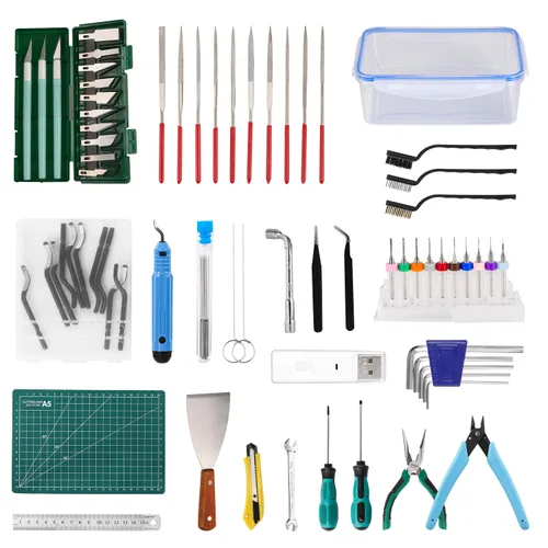 Vista 9 de Kit de herramientas de impresora 3D Sovol, 17 piezas de accesorios para impresora 3D con herramienta de limpieza de boquilla extrusora de tamaño L