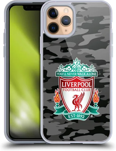 Vista 161 de Head Case Designs Funda de gel con licencia oficial del Liverpool Football Club Away Colourways Crest Camou [protección de grado militar] compatible