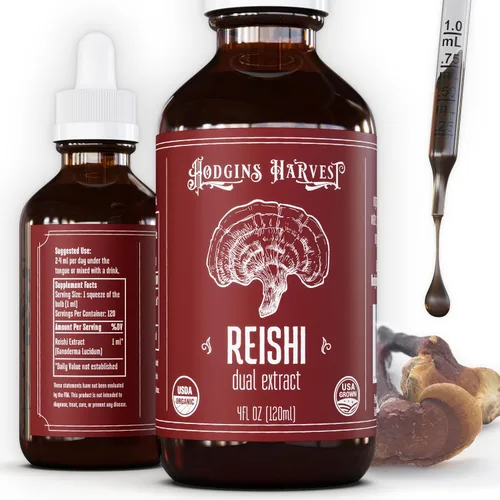 Vista 10 de Hodgins Harvest Tintura de Extracto de Cuerpo Fructífero de Hongo Cordyceps Orgánico - Suplemento de Extracto Doble Extra Concentrado - Hongos