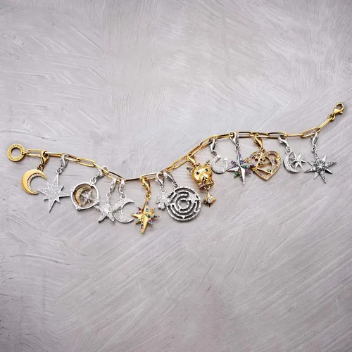 Vista 2 de Thomas Sabo Letra "J encanto, plata de ley