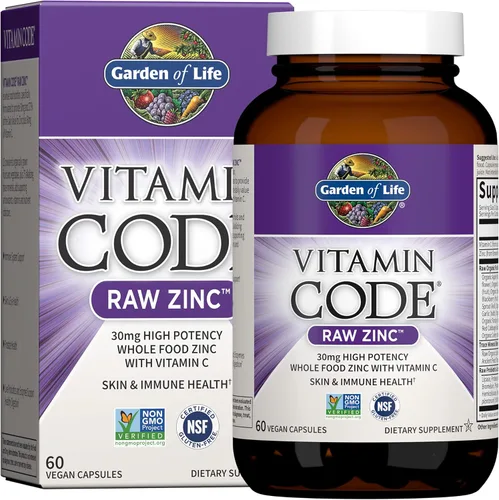 Vista 5 de Garden of Life Aceite de pescado DHA de 1000 mg + 30 mg de suplementos de zinc para la salud de los ojos, el cerebro, el corazón, el sistema