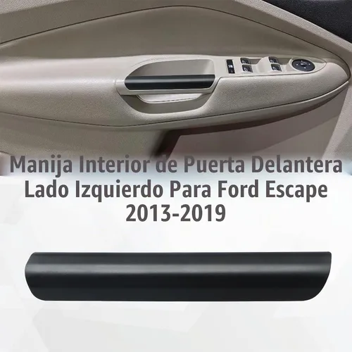 Vista 2 de Jerbor Manija Interior Negra Delantera de Respaldo LH para Puerta Compatible con Ford Escape 2013-2019 Reposabrazos Delantero Tirador Reemplazar