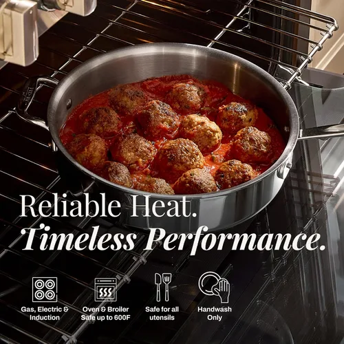 Vista 8 de All-Clad Juego de utensilios de cocina de acero inoxidable D3, 6 piezas