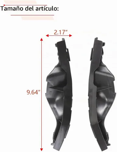Vista 4 de 1PAIR Soporte de parachoques delantero compatible con Ford Escape Para 2008 2009 2010 2011 2012 Año, para 8L8Z17E814A 8L8Z17E814B
