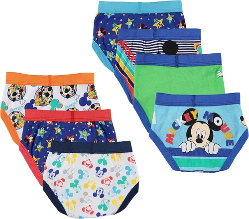 Vista 2 de Disney Boys' Toddler 7-Pack