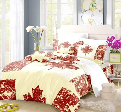 Vista 19 de REALIN Hawthorn Bedding - Juego de funda de edredón 3D, juego de cama de bosque japonés y río de montaña de 2/3/4 piezas, fundas de edredón