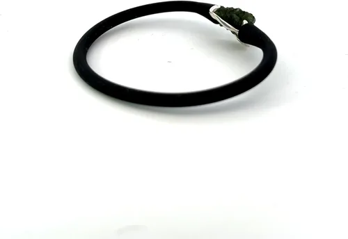 Vista 4 de Pulsera de piedra moldavita de Stones Desire, Vidrio